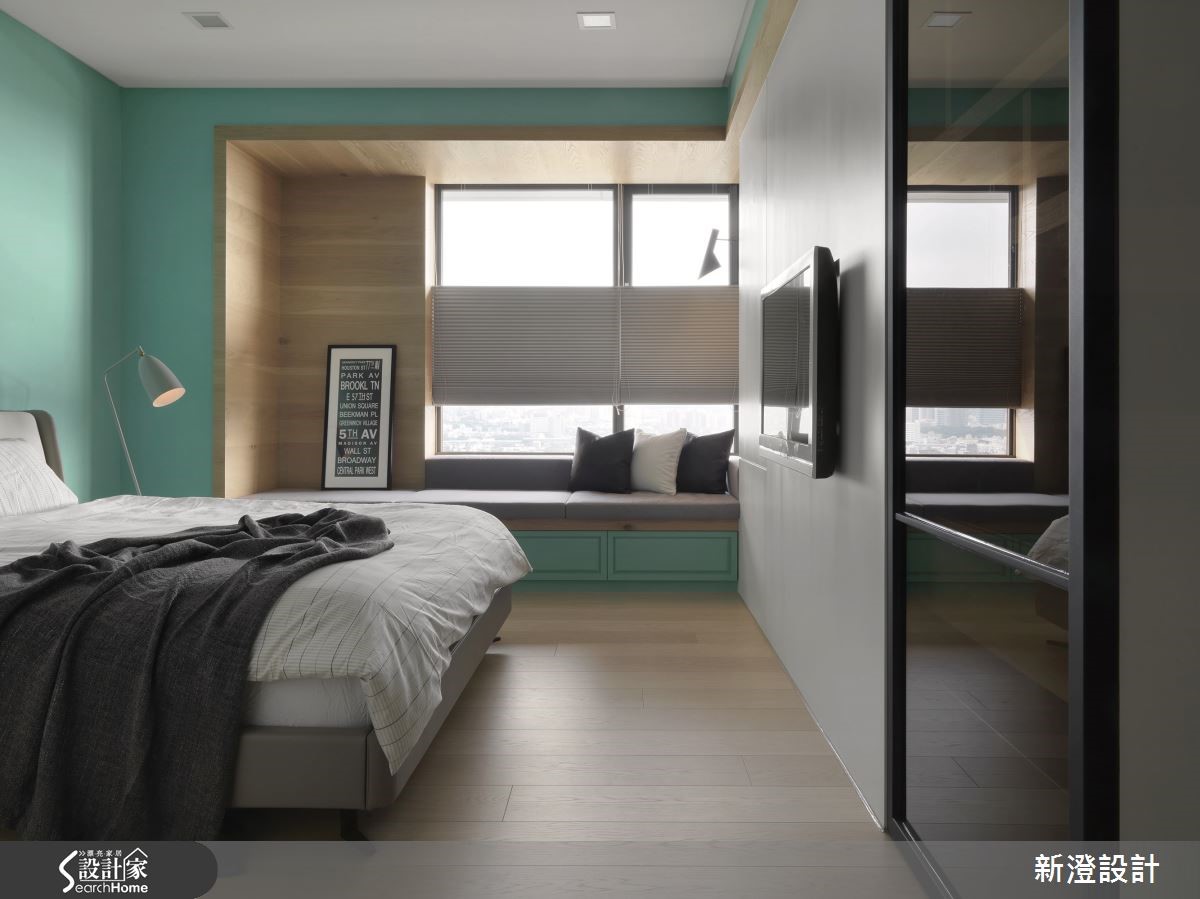 以愜意自在的北歐風格為設計概念，並利用黑、灰、白等